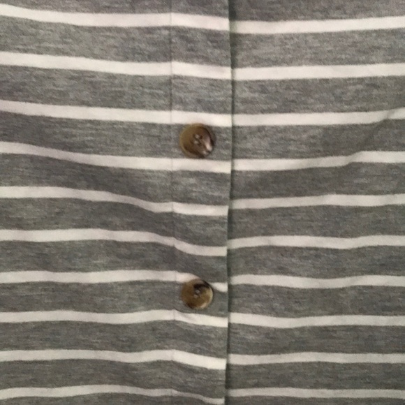 SHEIN Cropped Striped Short Sleeve Top Small - Picture 2 of 4